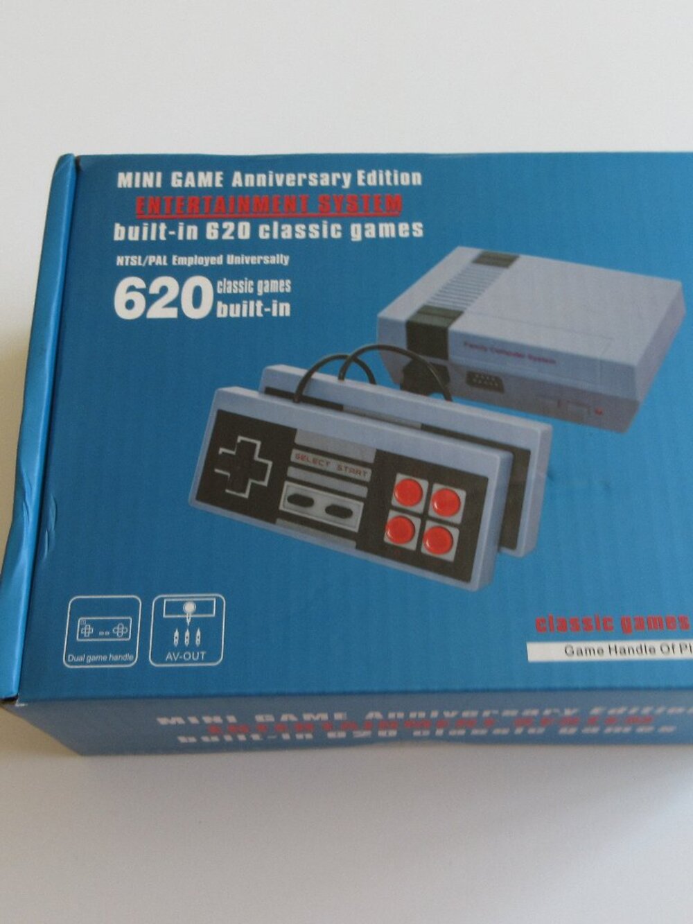 Mini Game Console 620 Built In Classic Games Plug And Play Anniversary Edition